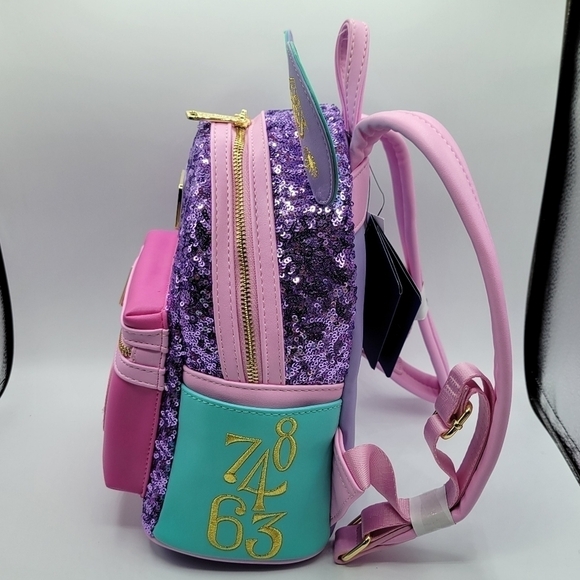 Loungefly Disney its a small world Mickey Mouse The Main Attraction Backpack - Picture 3 of 7